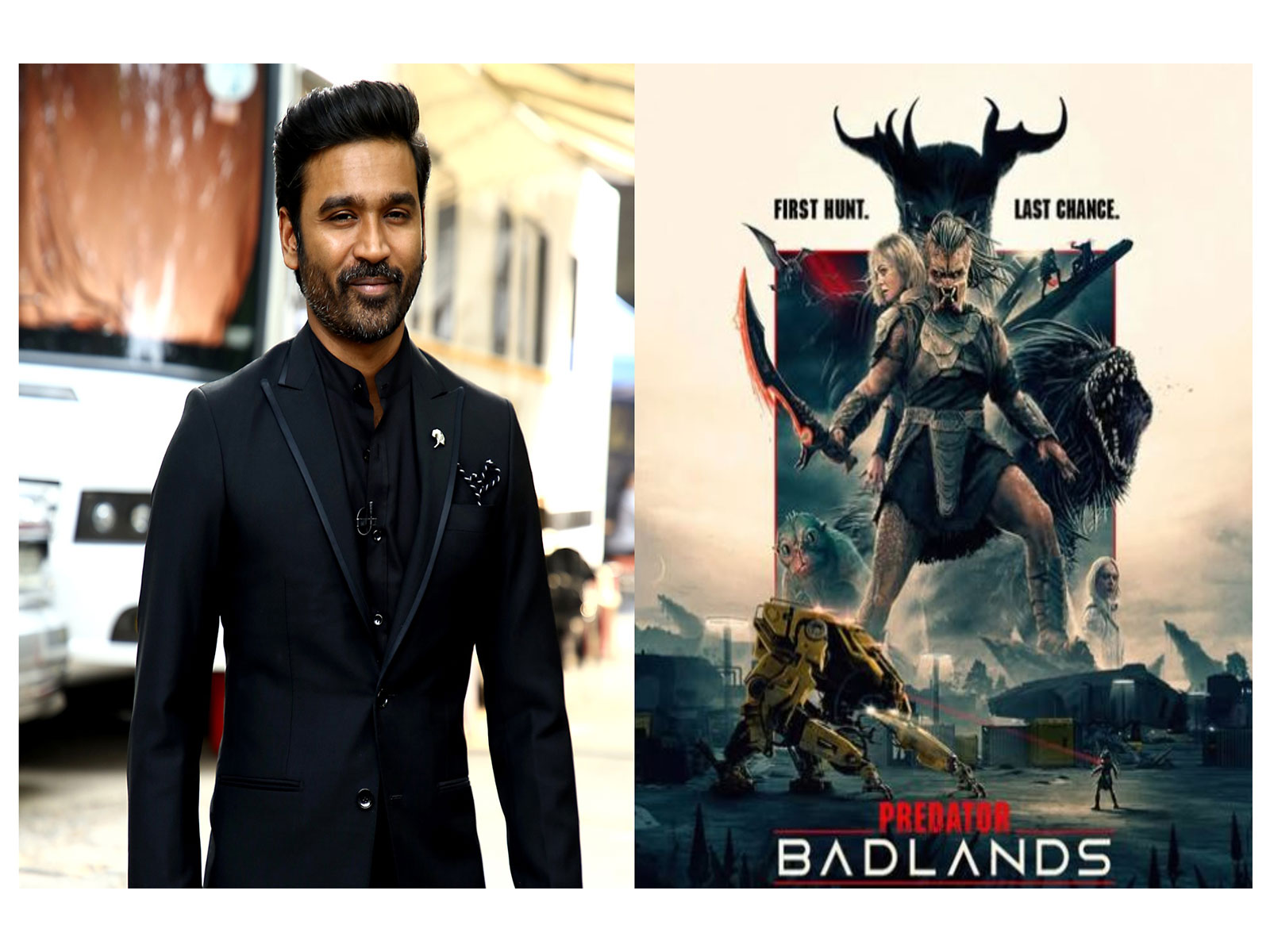 Dhanush (Photo: ANI) and Predator: Badlands (Photo: Instagram/@20th Century Studios) Dhanush (Photo: ANI) and Predator: Badlands (Photo: Instagram/@20th Century Studios)