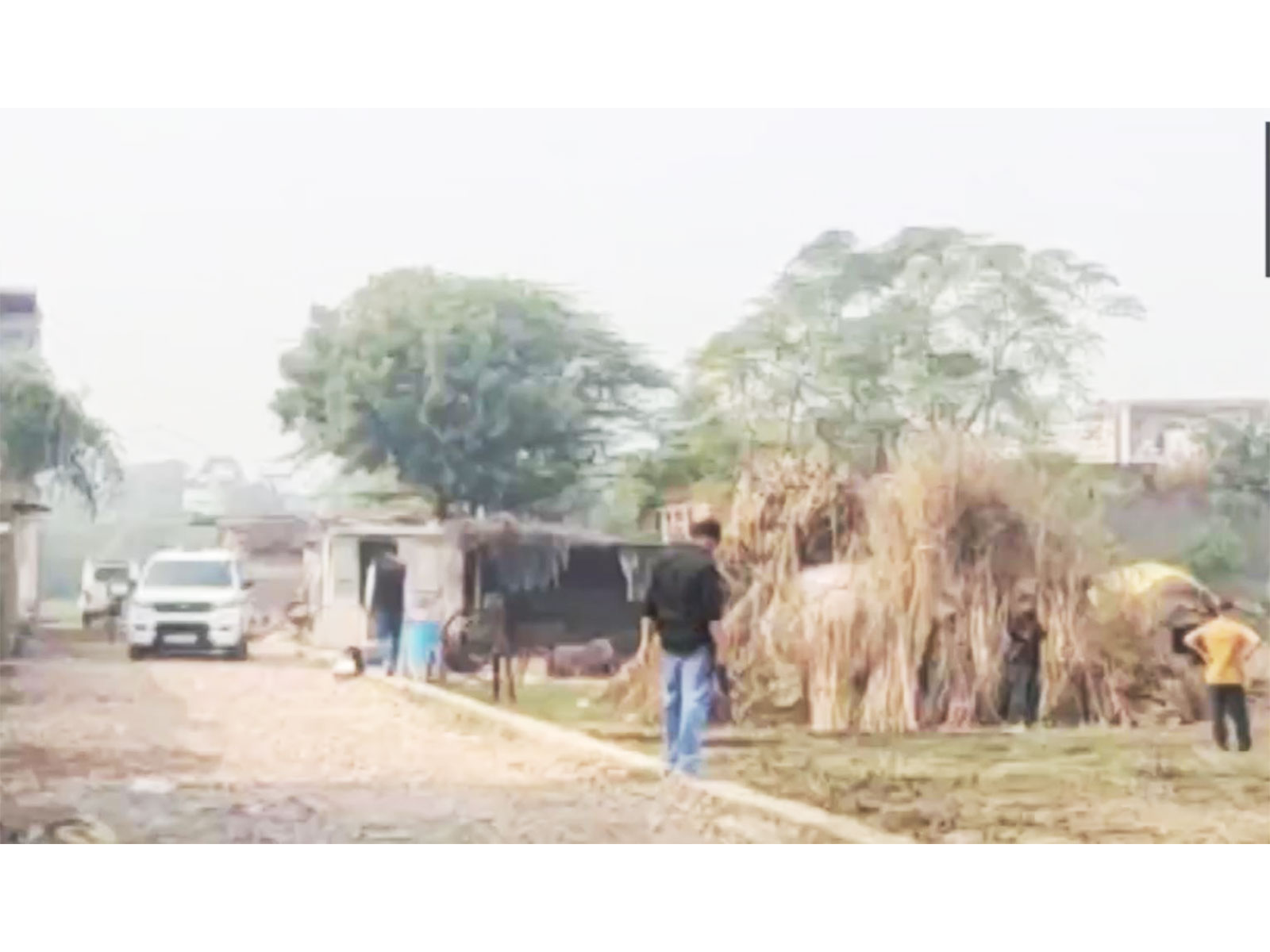 Police teams recover explosives from a location in Faridabad (Photo/ANI)