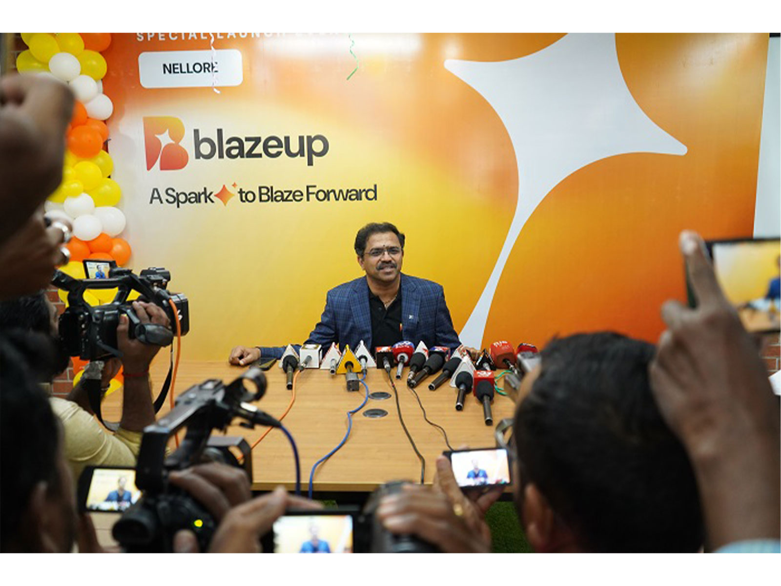 Renil Komitla, co-founder and CEO, launches Blazeup.ai from his hometown, Nellore, a tier-2 city in Andhra Pradesh. An all-in-one AI tool for any business operation.