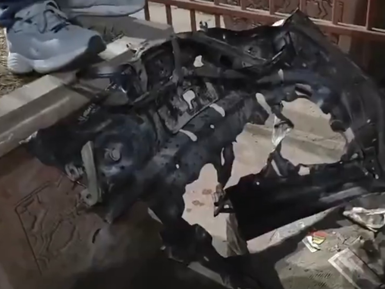 The aftermath of the blast near the Red Fort metro station in Delhi (Photo/ANI)