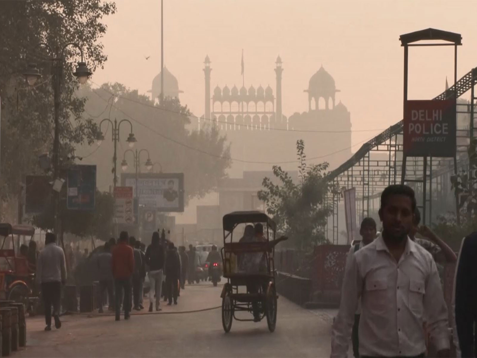 Morning visuals from Red Fort area (Photo/ANI)