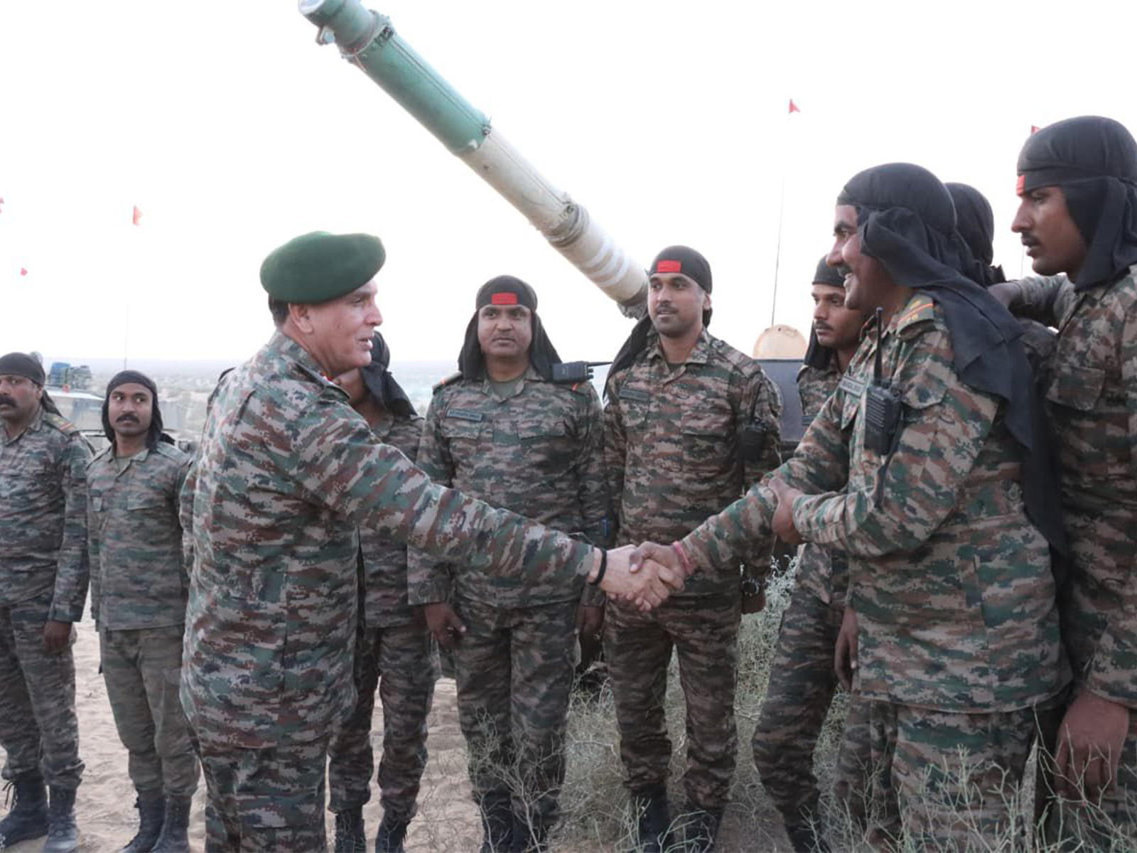 Lt Gen Dhiraj Seth, GOC-in-C Southern Command reviews operational preparedness (Photo/Indian Army)
