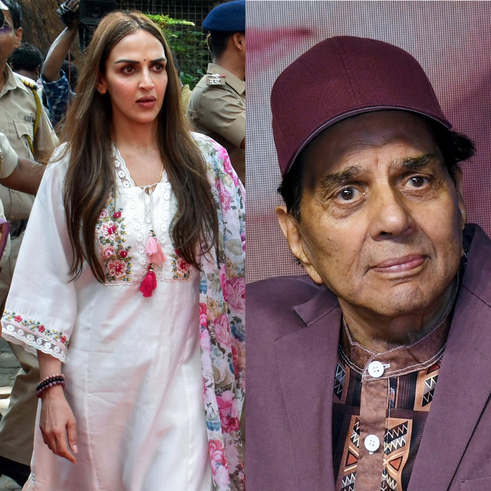 Isha Deol and Dharmendra (Photo: ANI) Isha Deol and Dharmendra (Photo: ANI)