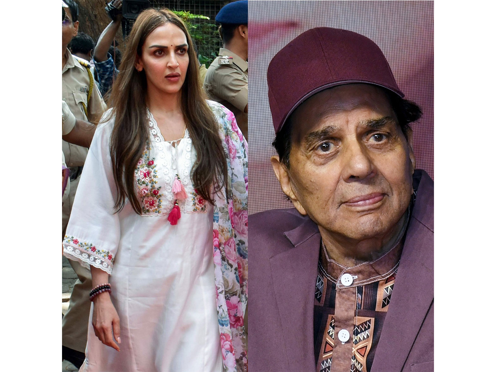 Esha Deol and Dharmendra (Photo: ANI)