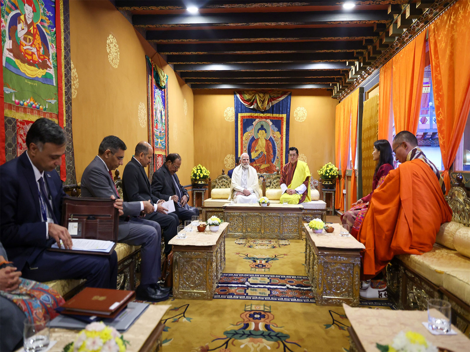 Prime Minister Narendra Modi with Bhutan King Jigme Khesar Namgyel Wangchuck. (Photo: X/@narendramodi)