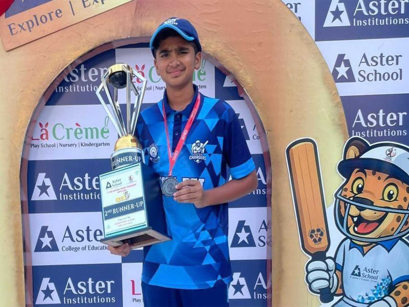 Fifteen-year-old Pranay Sharmaposing with trophy (Photo: Pranay Sharma)