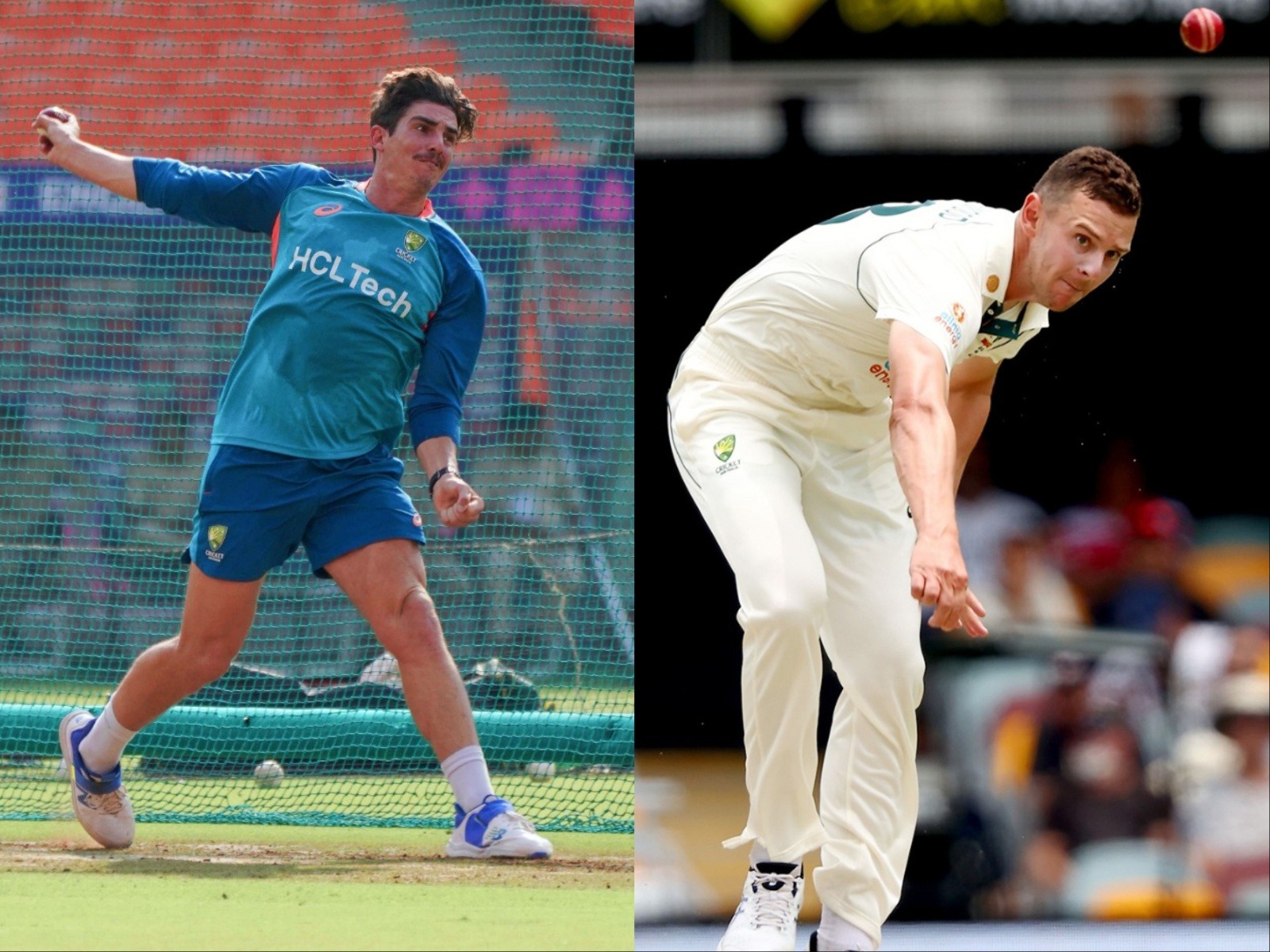 Australian pacers Sean Abbott and Josh Hazlewood (Photo: ANI)