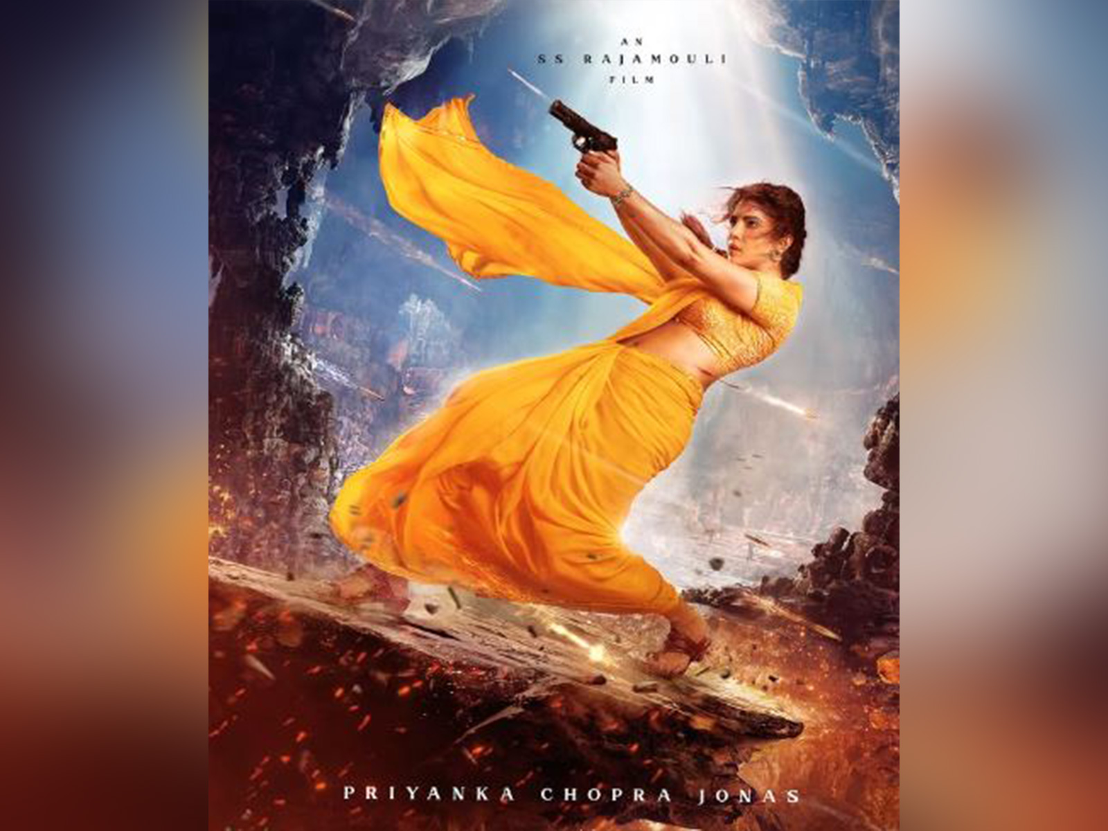 Poster of Priyanka Chopra's character from SS Rajamouli's film (Image source: Priyanka's Instagram)