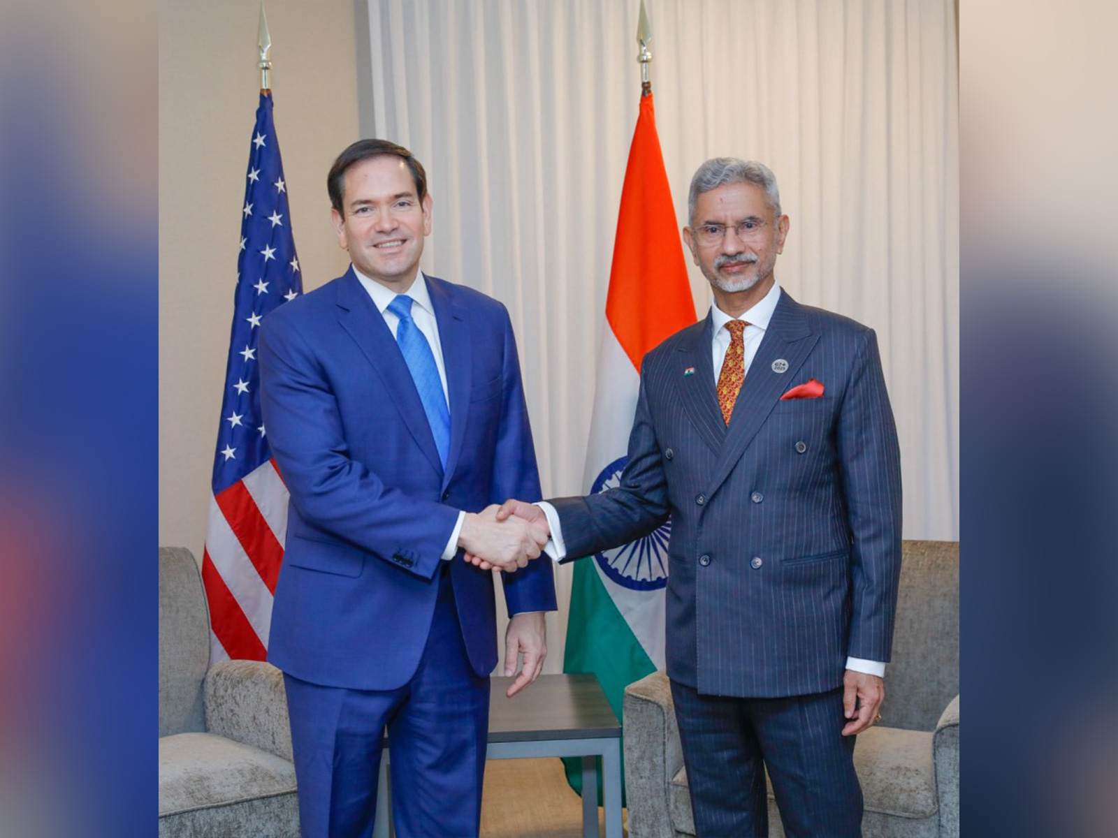 External Affairs Minister S Jaishankar meets United States Secretary of State Marco Rubio on the sidelines of the G7 Foreign Ministers’ Meeting in Niagara. (Photo: X/@DrSJaishankar) External Affairs Minister S Jaishankar meets United States Secretary of State Marco Rubio on the sidelines of the G7 Foreign Ministers’ Meeting in Niagara. (Photo: X/@DrSJaishankar)