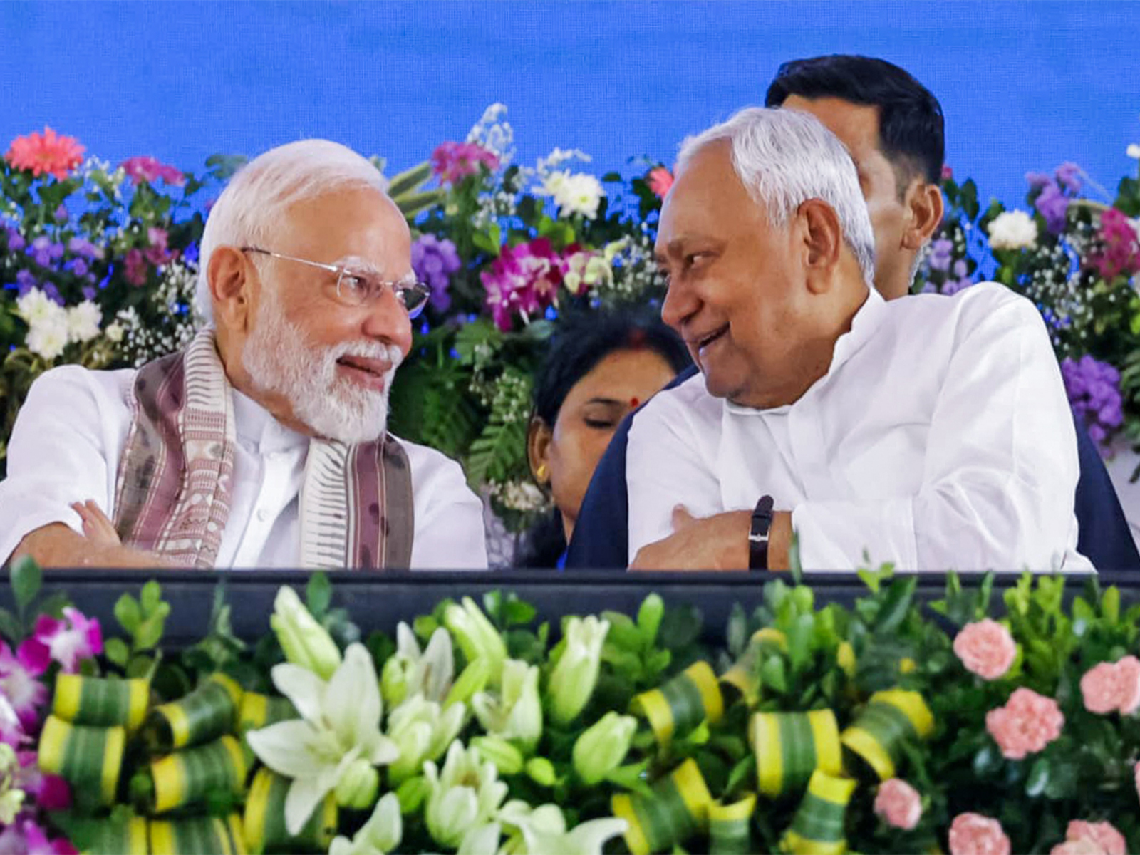 PM Modi with Bihar CM Nitish Kumar (File Photo: ANI)