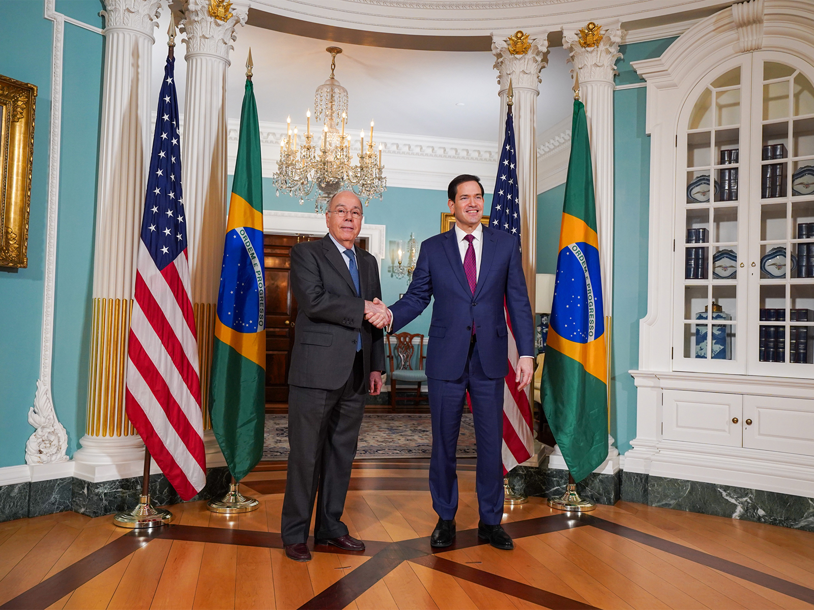 US Secretary of State Marco Rubio and Brazilian Foreign Minister Mauro Vieira (Photo: X/@SecRubio)