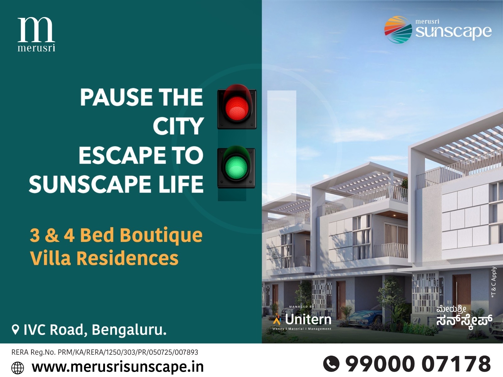 Merusri Developers unveils Merusri Sunscape, offering boutique villas with modern luxury and serene surroundings near North Bengaluru’s growth hub.