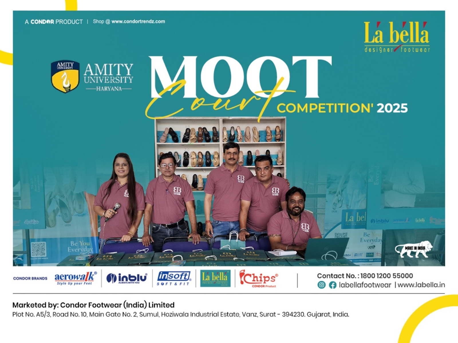 La Bella a Condor Product Shines as Platinum Sponsor at Amity Law University’s Moot Court Competition & Valedictory Ceremony 2025