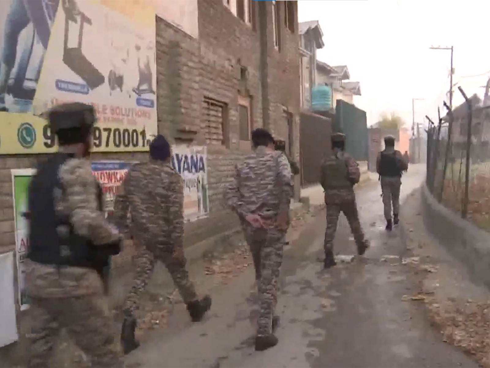 IG CRPF Pawan Kumar Sharma reaches to site to assess security measures. (Photo/ANI)