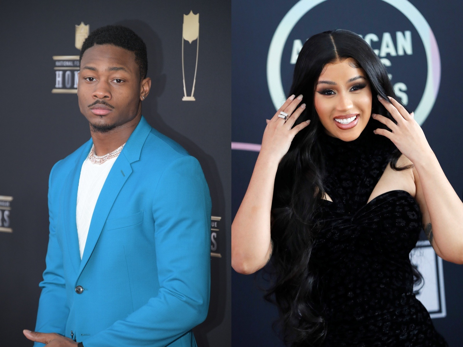 Cardi B, Stefon Diggs (File photo: Reuters)