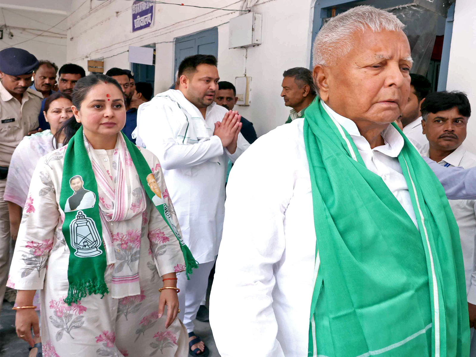 Rashtriya Janata Dal (RJD) Chief Lalu Prasad Yadav with his daughter (File Photo/ANI)