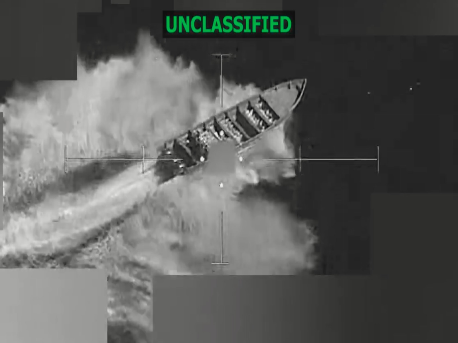 Screengrab of footage of US strikes on vessel in international waters (Photo: X@Southcom)