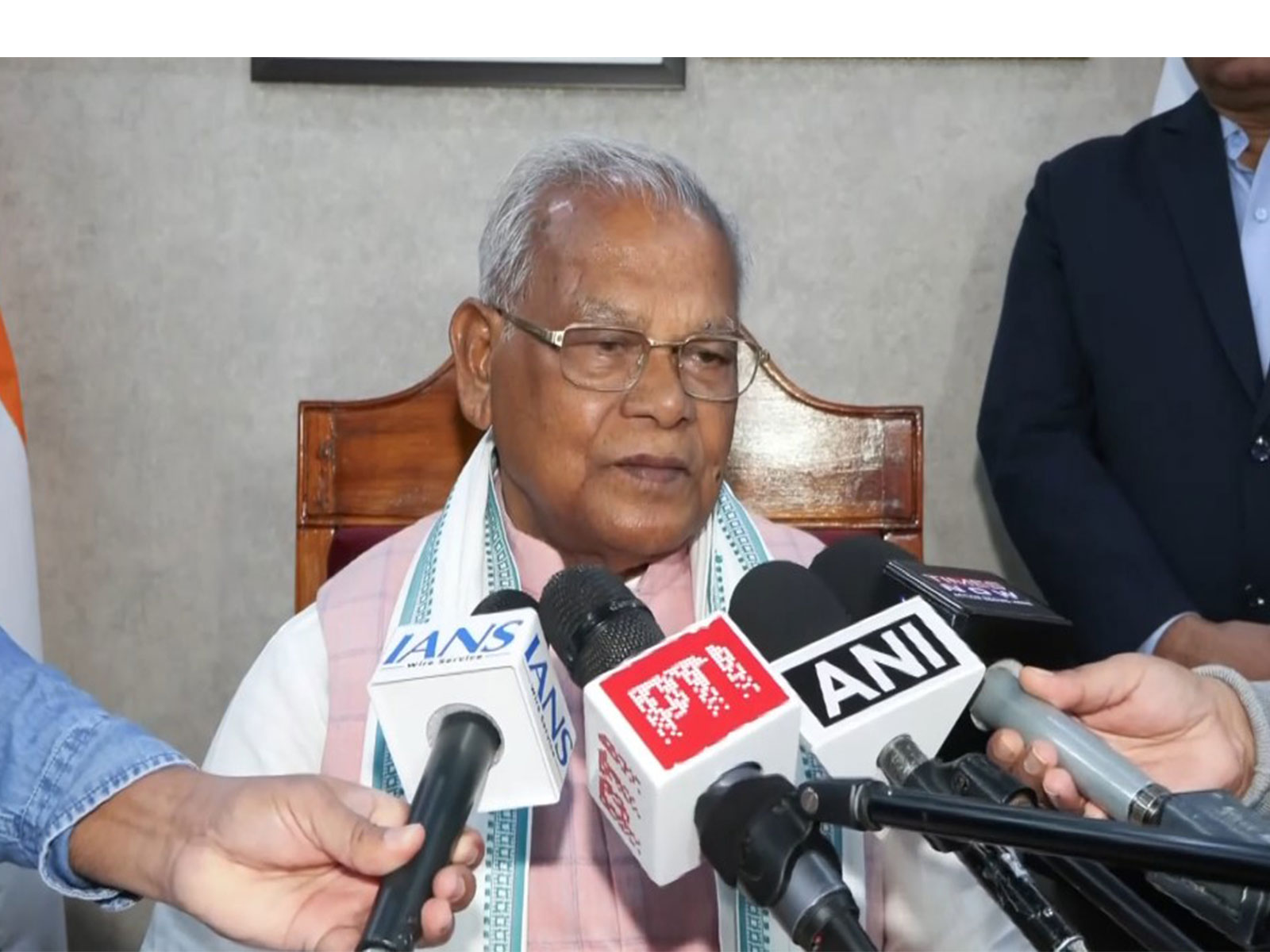 Union Minister and custodian of Hindustan Awami Morcha (Secular) Jitan Ram Manjhi (Photo/ANI)