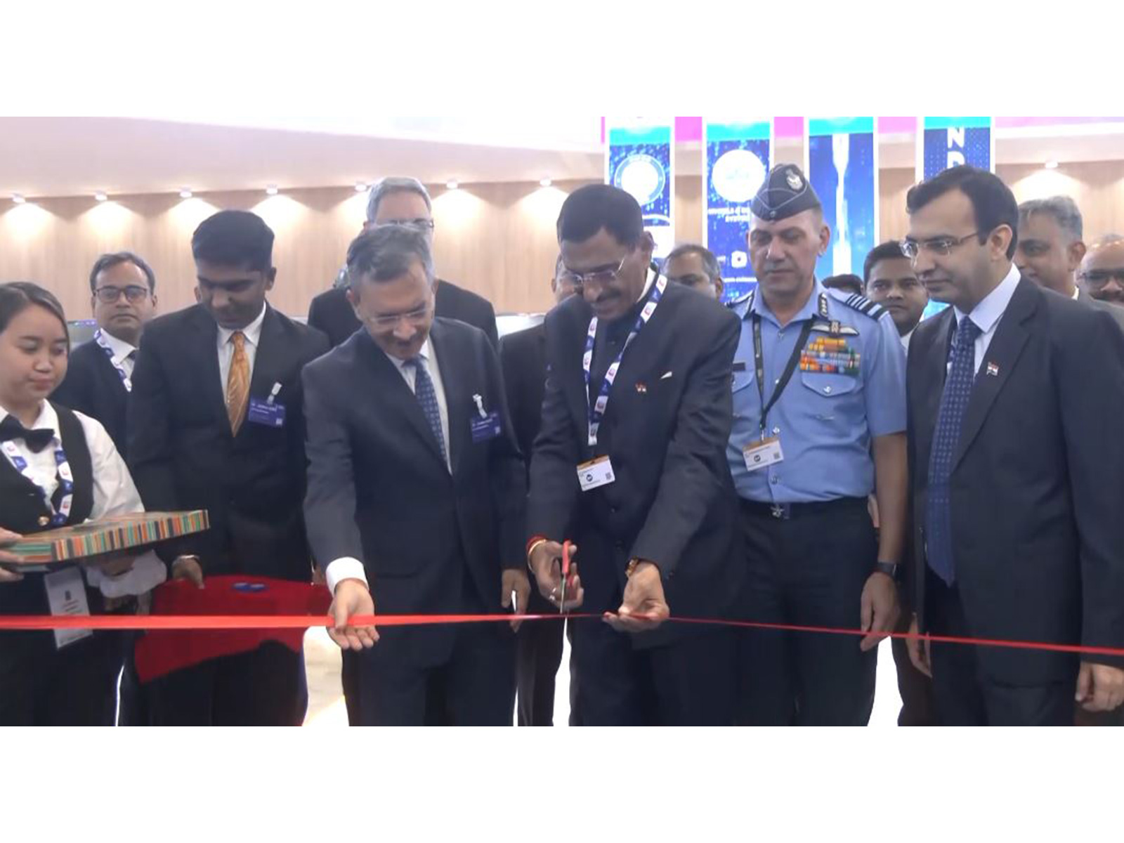 MoS Sanjay Seth inagurates the India Pavilion at the Dubai Air Show (Photo/ANI)
