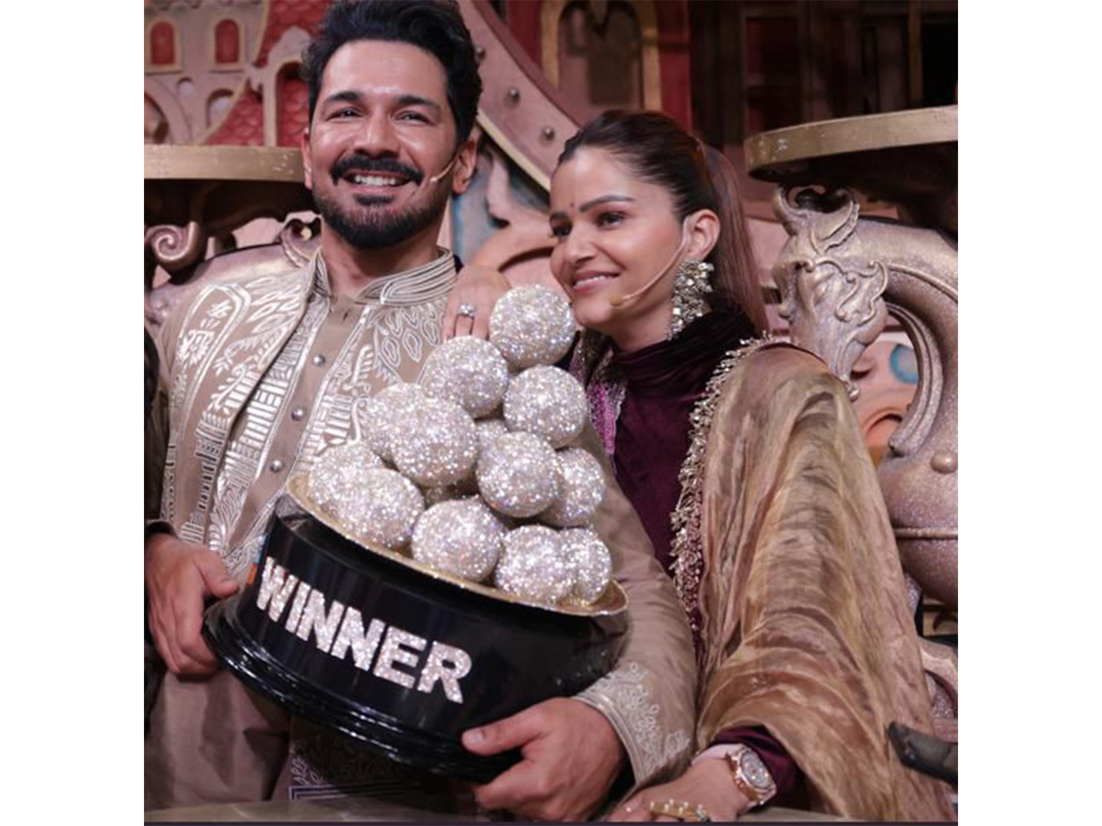 Couple Abhinav Shukla and Rubina Dilaik (Image source: COLORS)