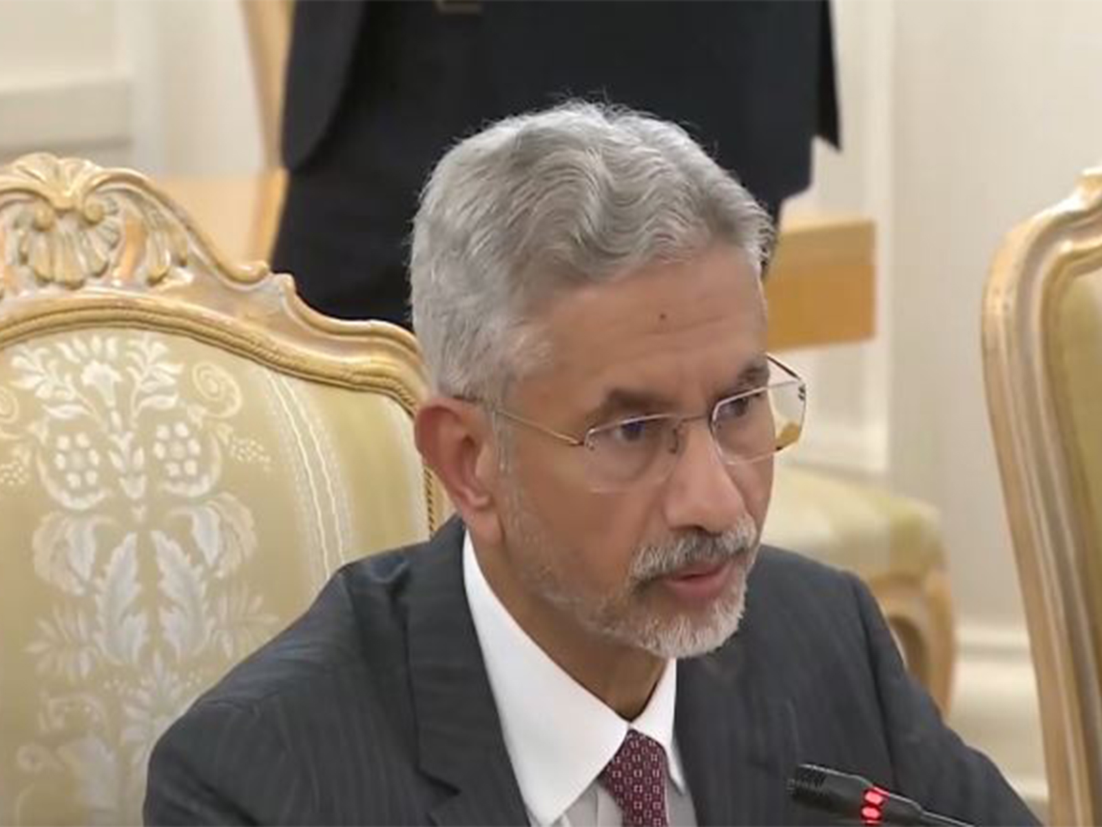 EAM Jaishankar making remarks during meeting with Russian Foreign Minister  (Photo/X@MEAIndia)
