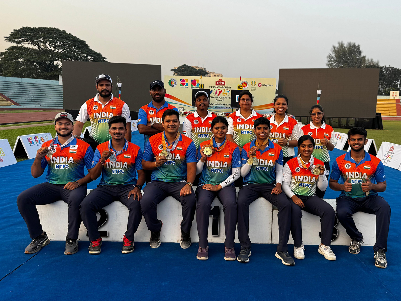 Indian Archery team. (Photo/@narendramodi)