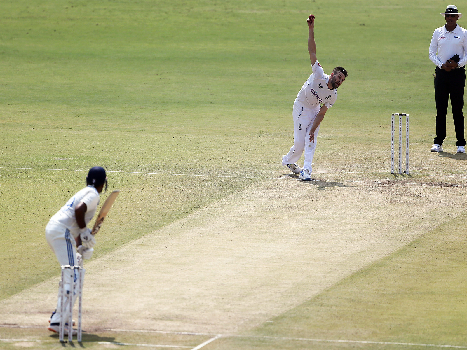 Mark Wood bowling. (Photo/ANI)