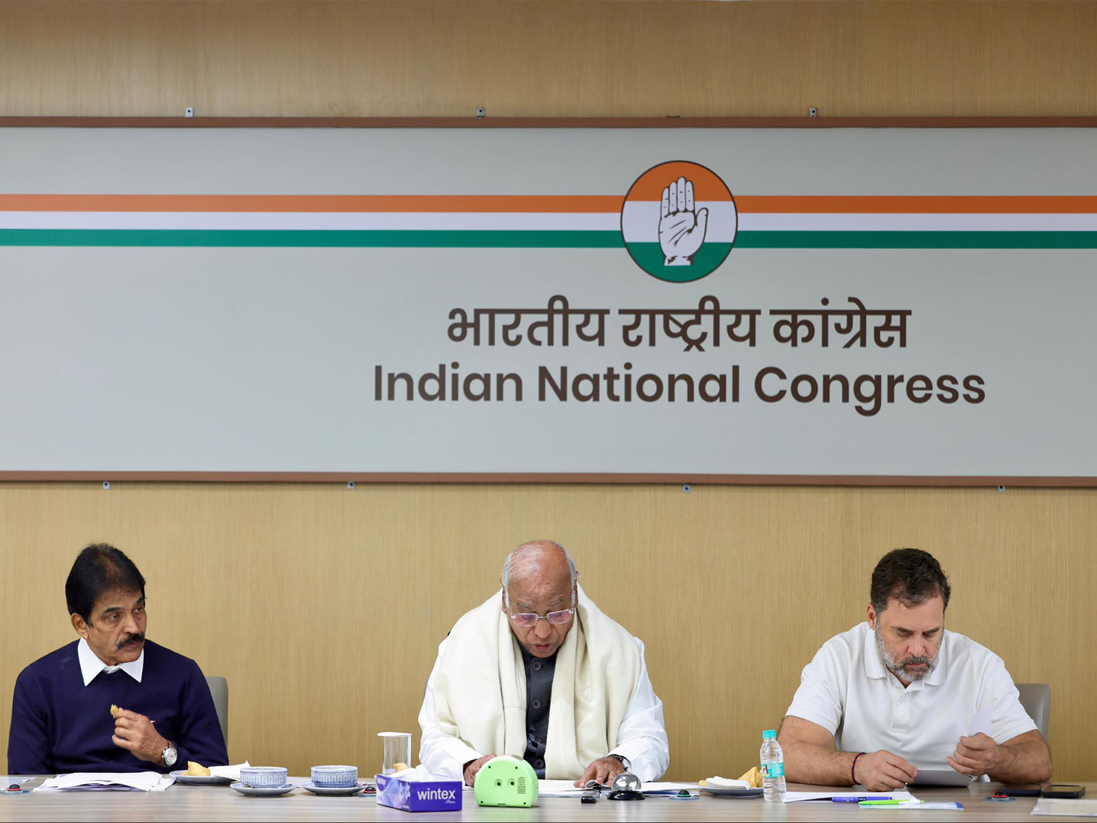 Congress held strategy review meeting on Tuesday. (Photo/X@kharge)