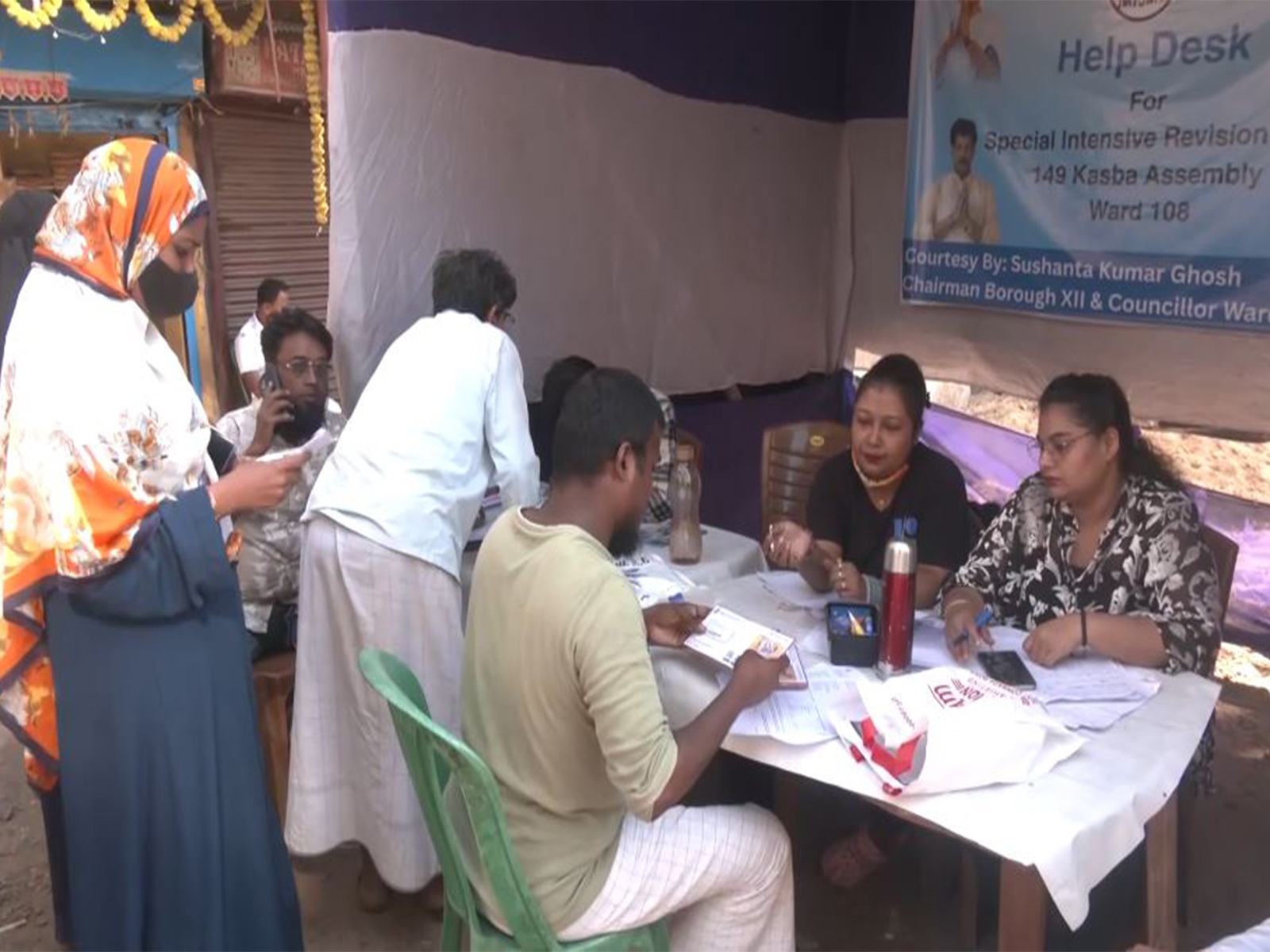 SIR process underway in Gulshan Colony (Photo/ANI)