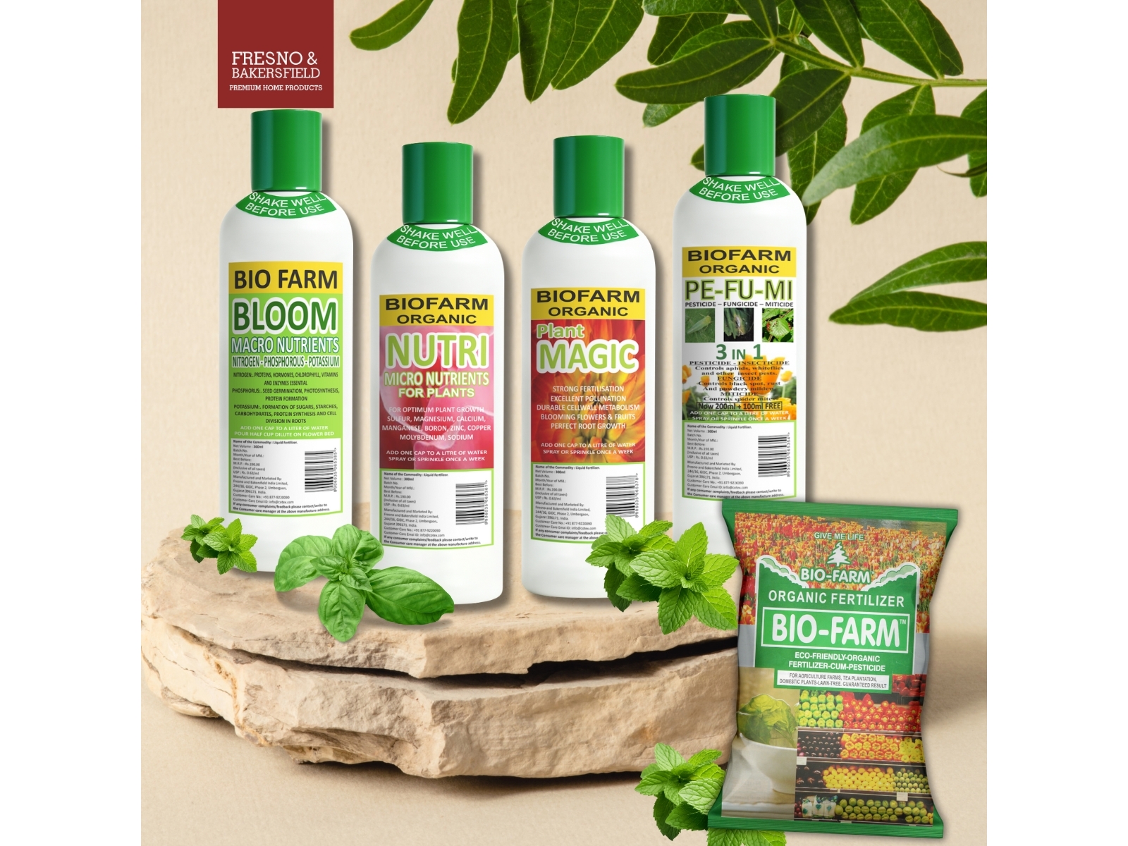 Fresno and Bakersfield India Limited launches BIOFARM Natural Fertilisers for Indoor Plants and Farm Lands