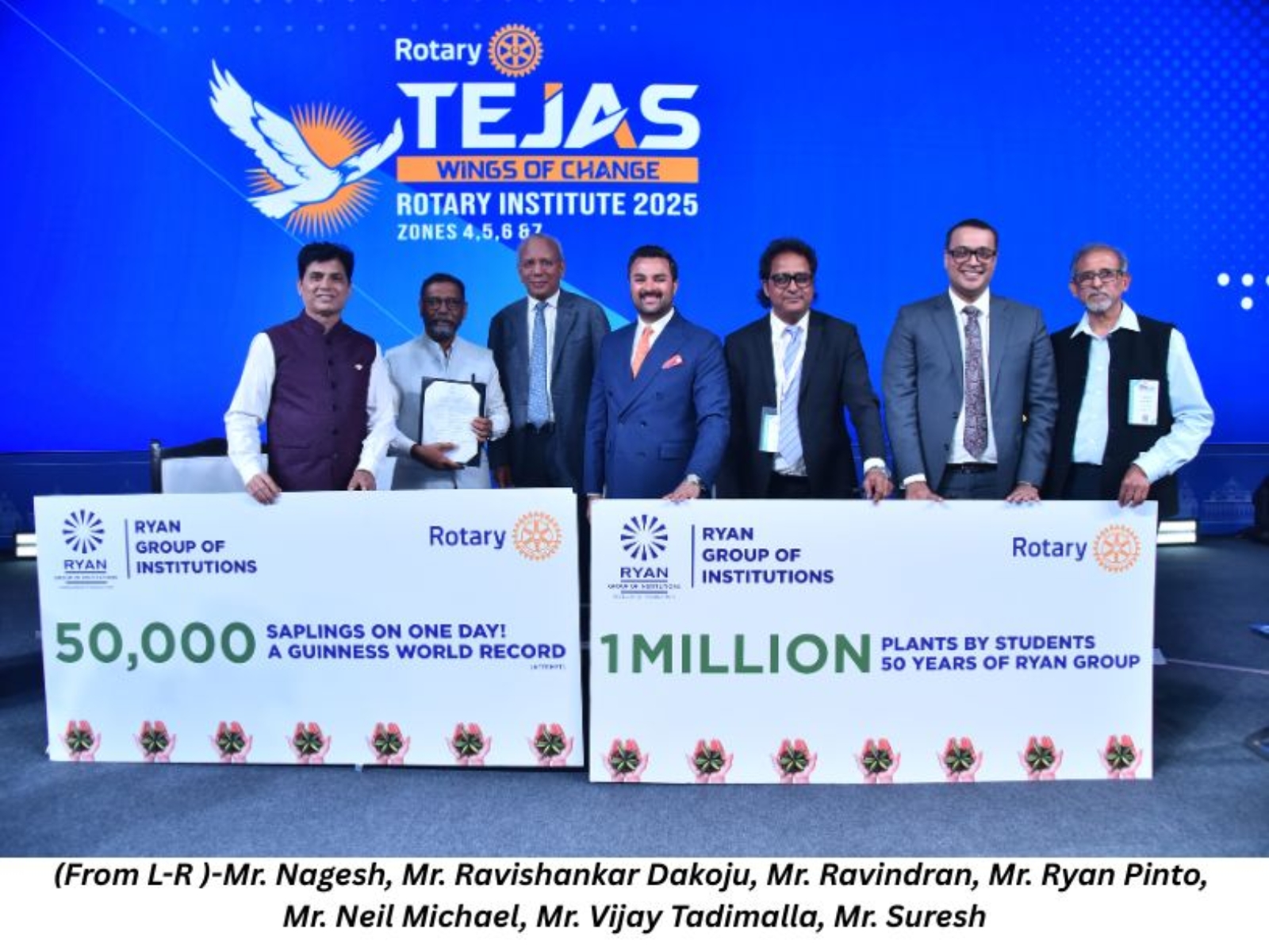 Ryan Group of Institutions and Rotary Club Launch India’s Largest School-Led Tree Plantation Drive