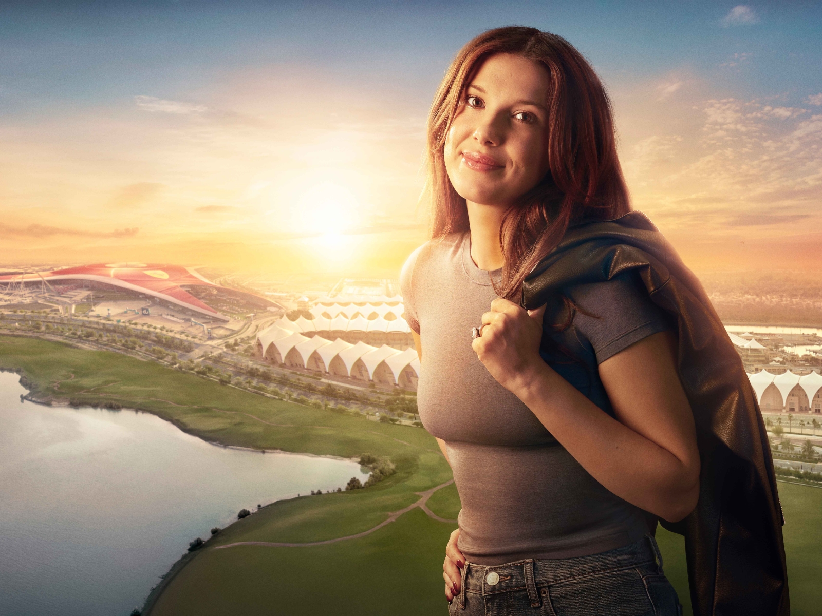 The Alphabet Wall is Flickering Again, But This Time, the Message Leads Millie Bobby Brown to Yas Island Abu Dhabi