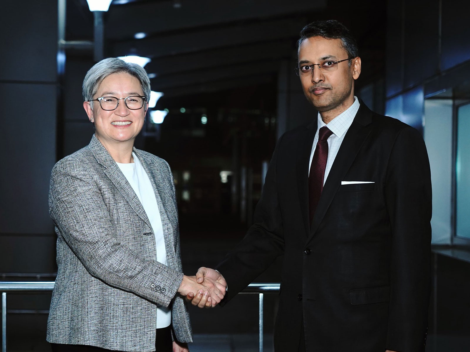 Australian FM Penny Wong arrives in India (Photo/X@MEAIndia)