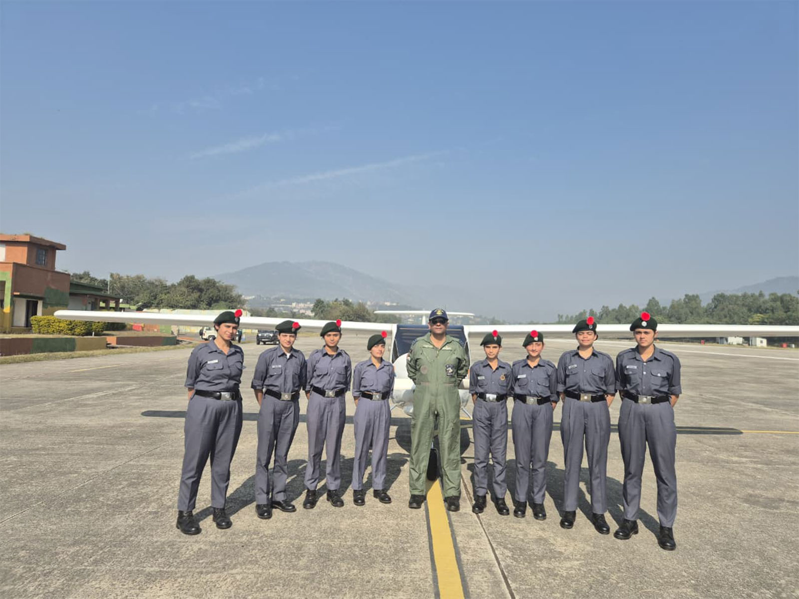 1 J&K Air Squadron NCC Udhampur conducts first flying experience  (Photo/PRO Defence)