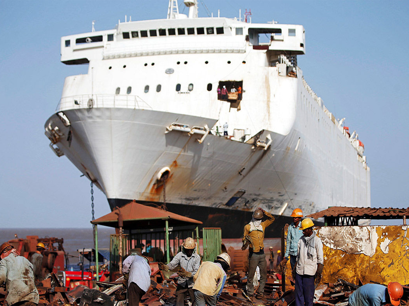 Alang Ship Breaking Yard in Gujarat (Photo/ANI)
