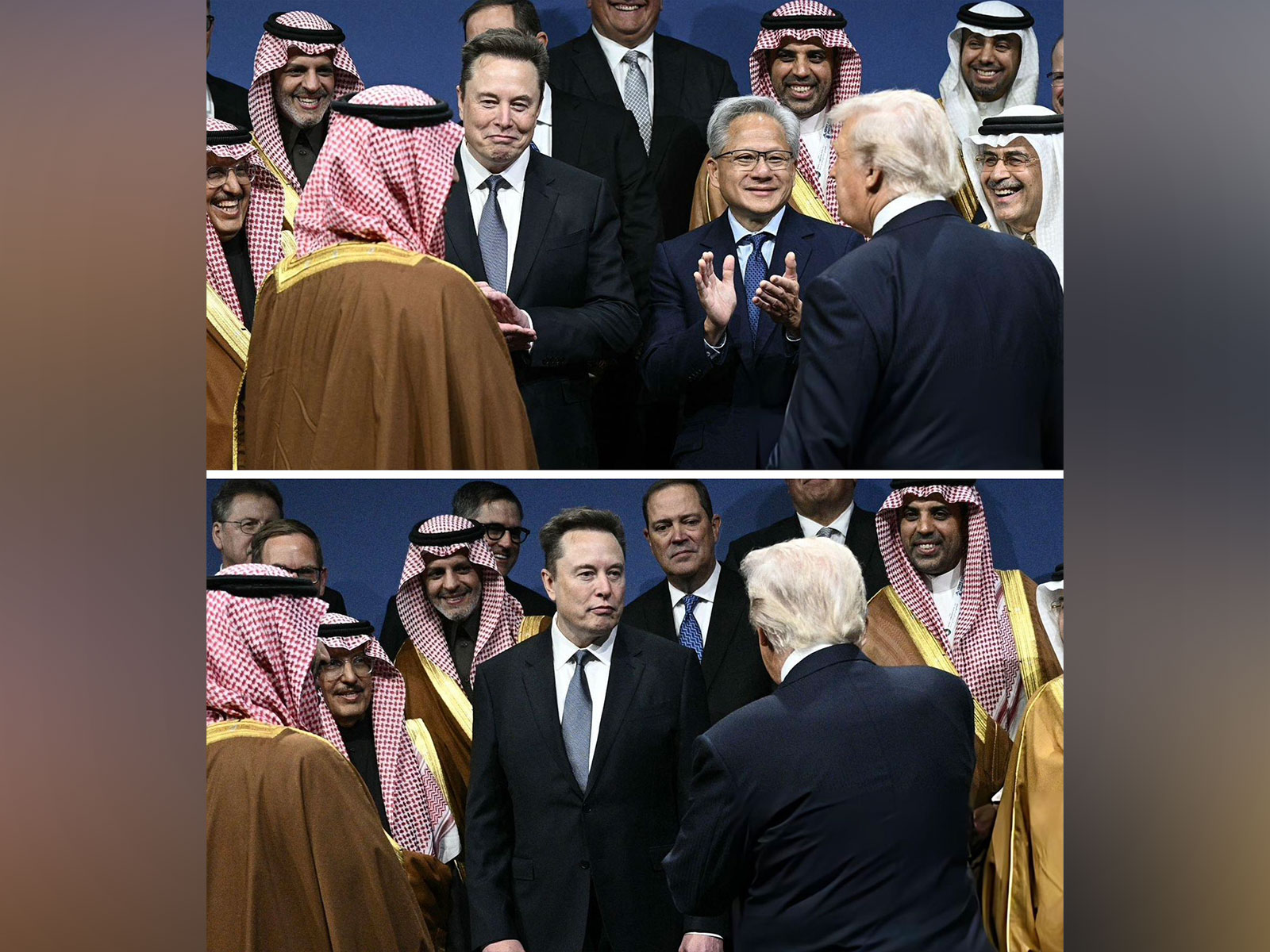Elon Musk and US President Donald Trump at the US–Saudi Investment Forum in Washington. (Photo: X/@elonmusk)