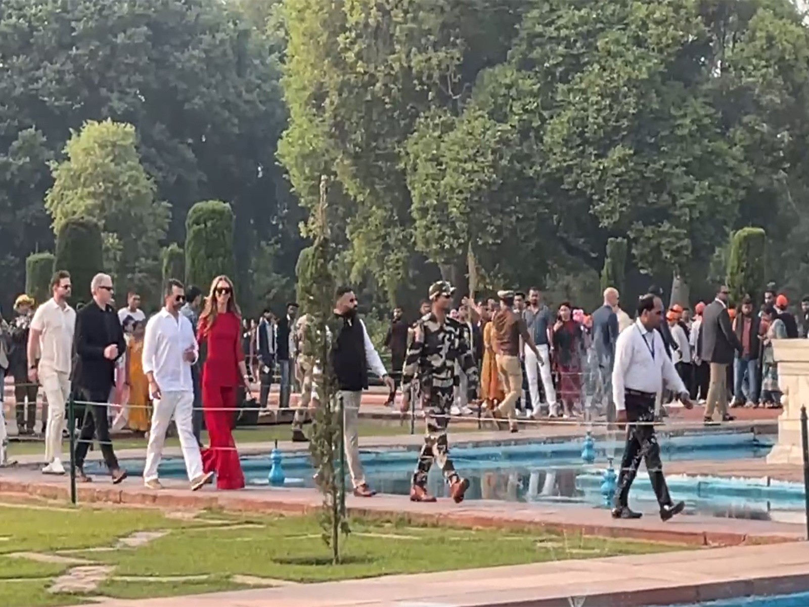 Donald Trump Jr visiting Taj Mahal (Photo/ANI)