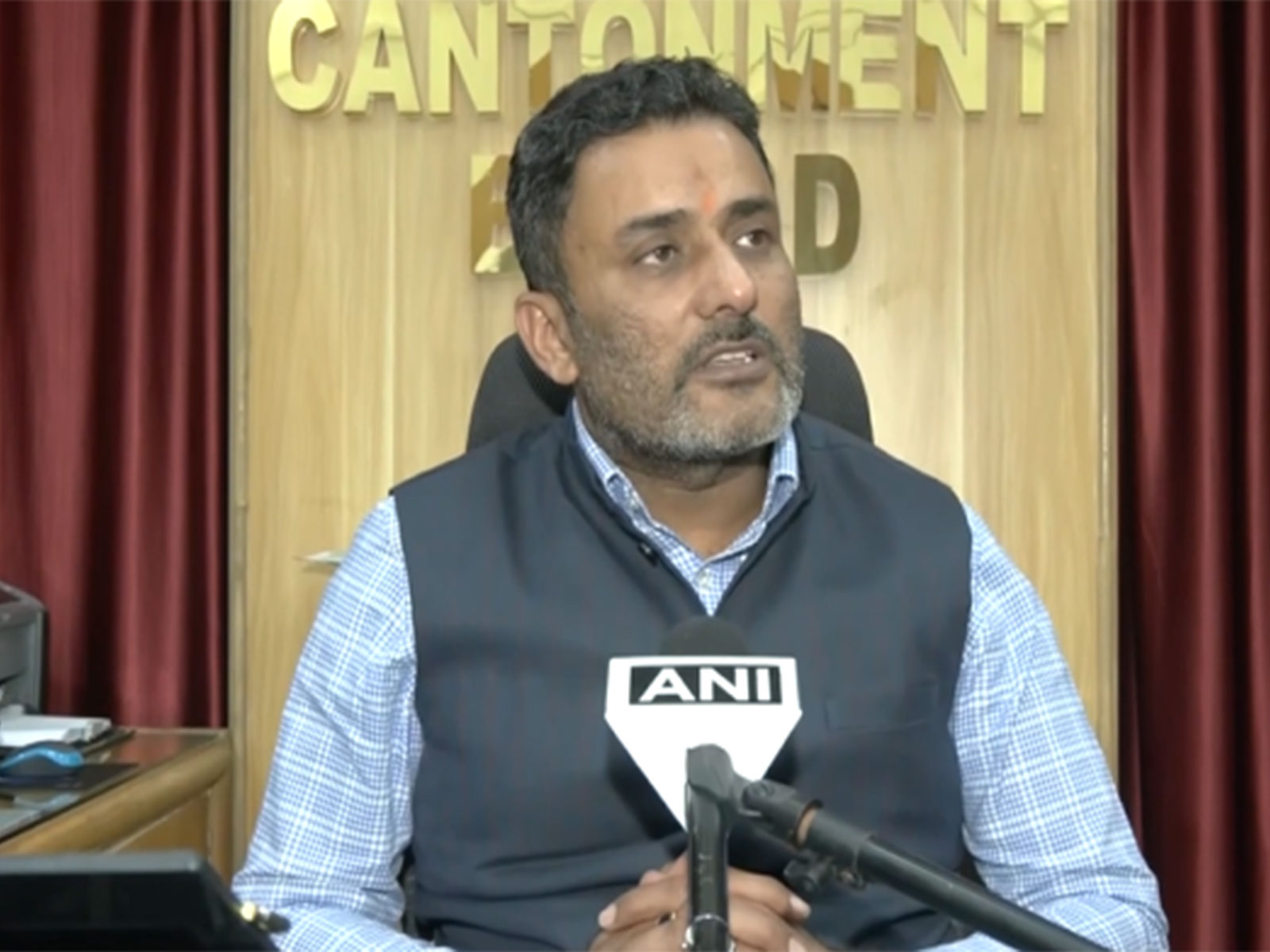 Mhow Cantonment Board CEO Vikas Kumar Vishnoi (Photo/ANI)