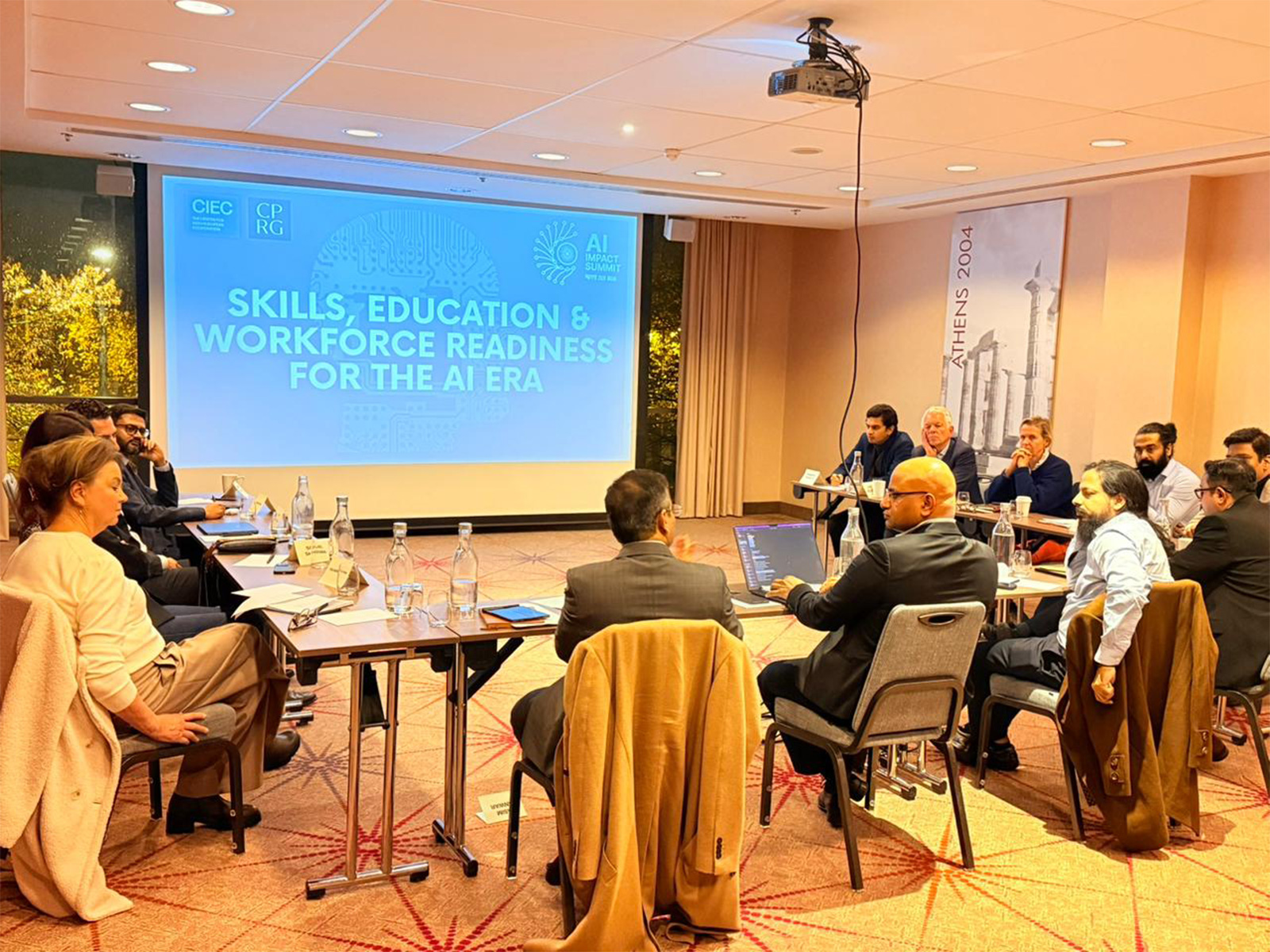 CPRG and the Center for Indo-European Cooperation (CIEC) hosted a pre-summit dialogue in Brussels ahead of the India–AI Impact Summit 2026 (Photo: X@CPRGIndia)