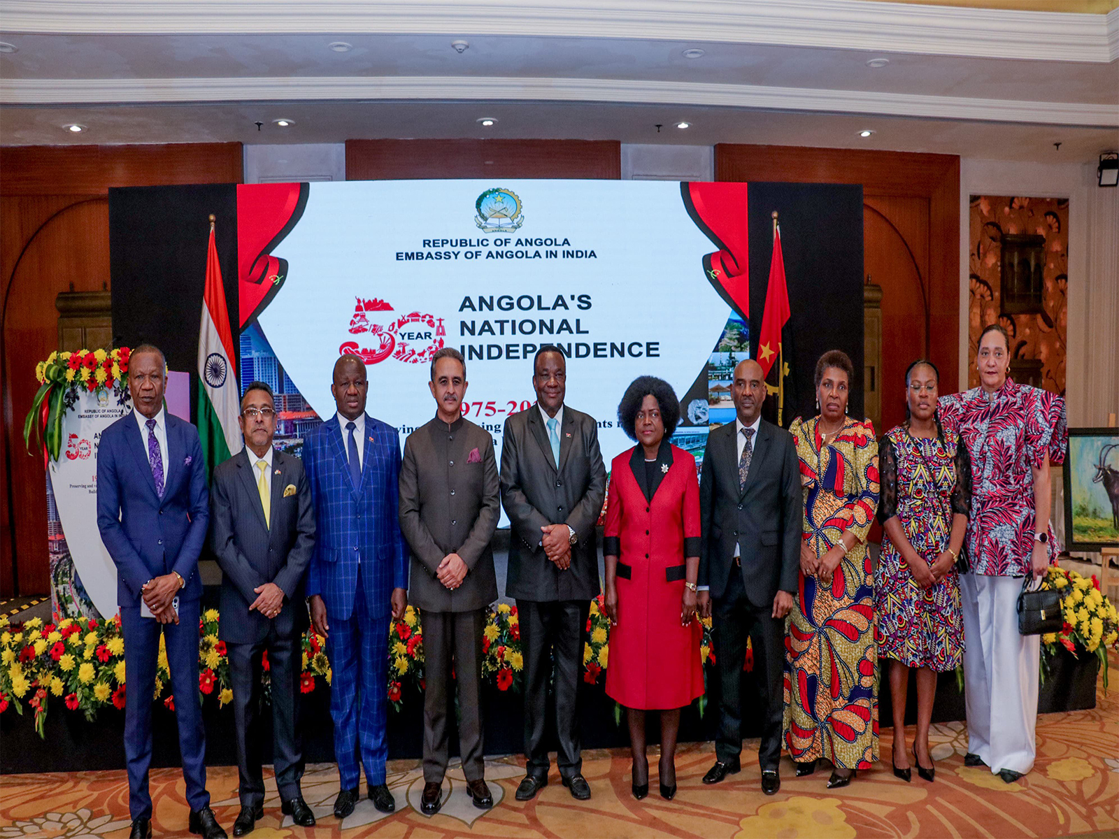 Union MoS Kirti Vardhan Singh during Angola's 50th Independence Day celebrations (Photo: @KVSinghMPGonda/X) Union MoS Kirti Vardhan Singh during Angola's 50th Independence Day celebrations (Photo: @KVSinghMPGonda/X)