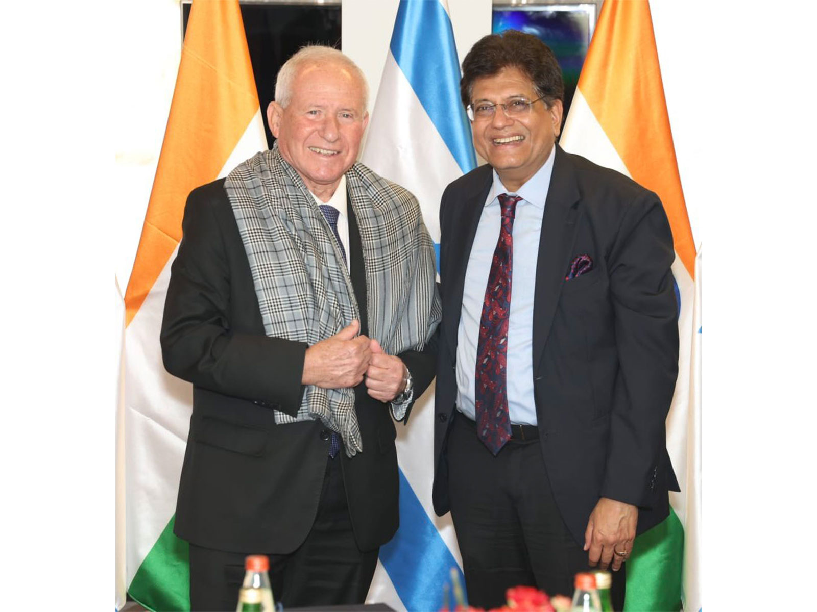 Piyush Goyal, Union Minister of Commerce and Industry; Avi Dichter, Israel’s Minister of Agriculture and Food Security (Photo/@PiyushGoyal)