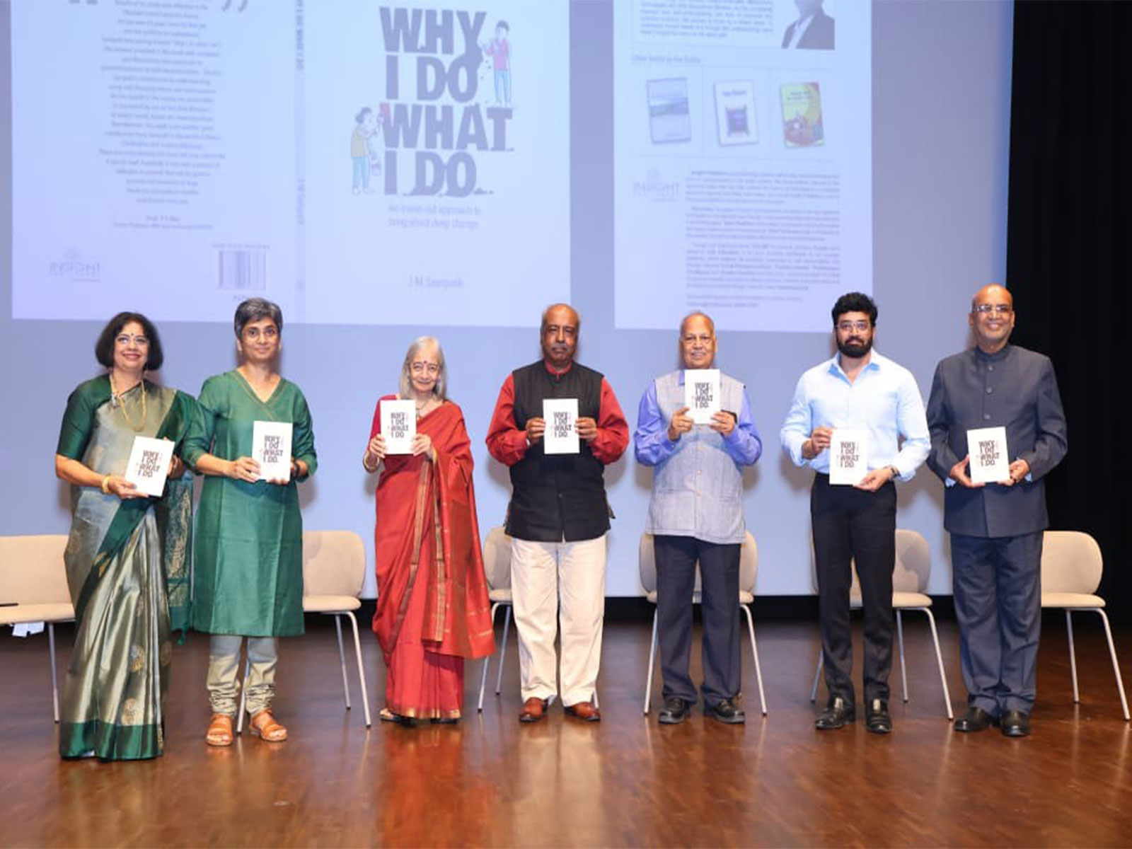 L - R : Dr. Kalpana Sampath, Asha Thomas, Rupande Padaki, K Jairaj , Dr. T V Rao ,Aniruddha Jatkar , Dr. J M Sampath