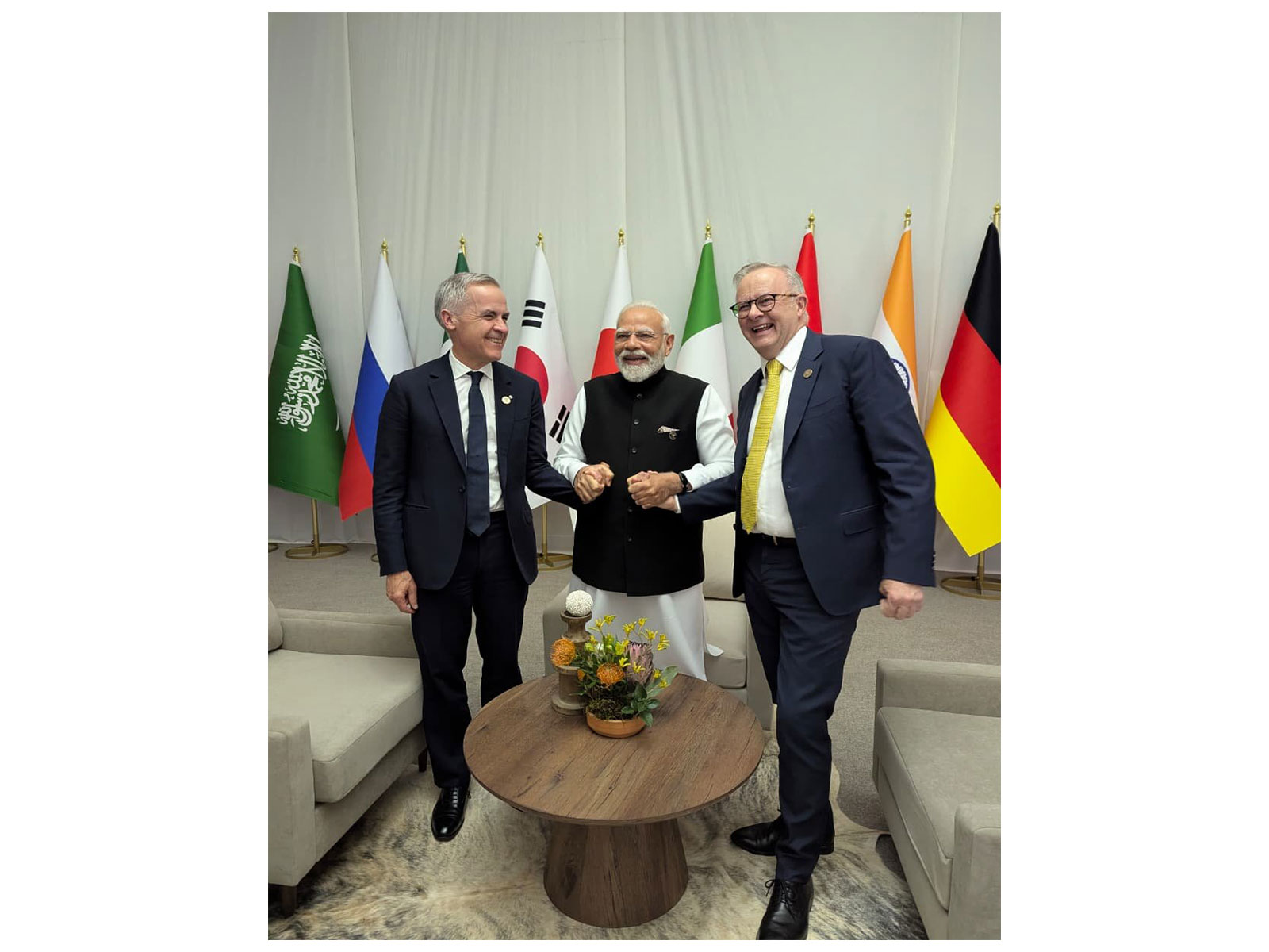 Prime Minister Narendra Modi, Anthony Albanese, PM of Australia and Mark Carney, PM of Canada (Photo: X@narendramodi) Prime Minister Narendra Modi, Anthony Albanese, PM of Australia and Mark Carney, PM of Canada (Photo: X@narendramodi)