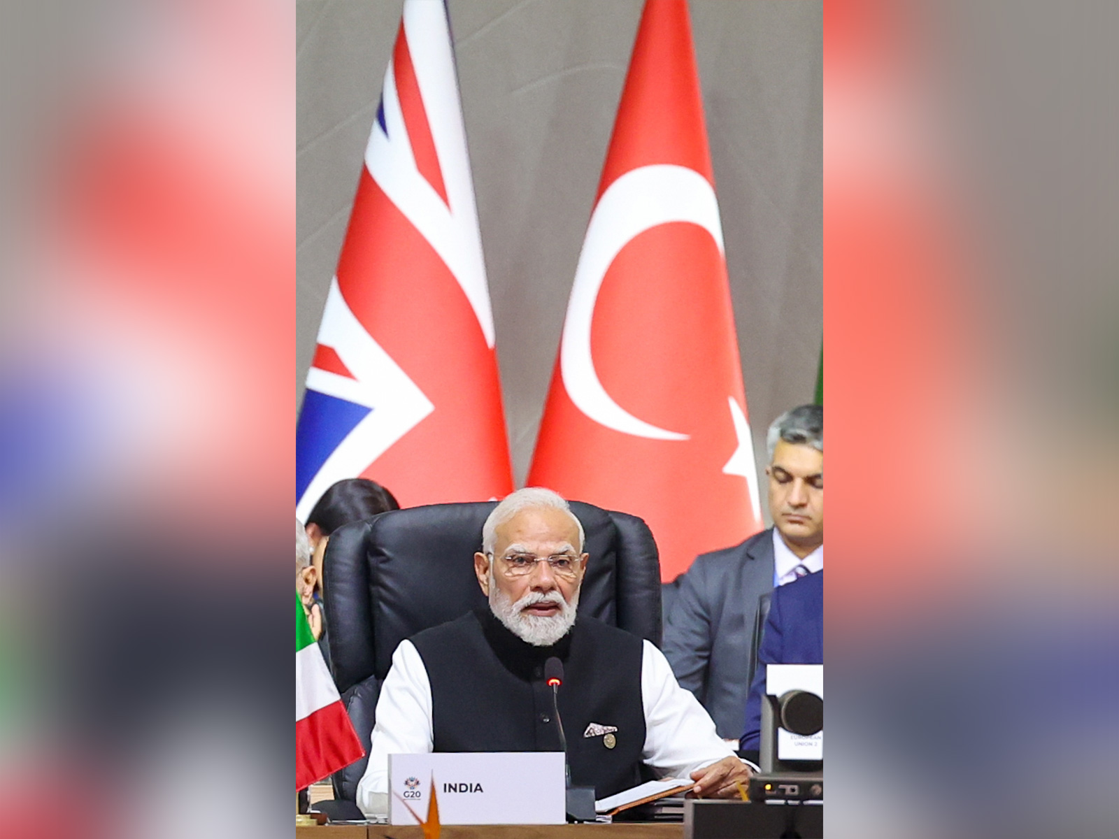 Prime Minister Narendra Modi during his address in G20 Summit (Photo: DPR PMO)