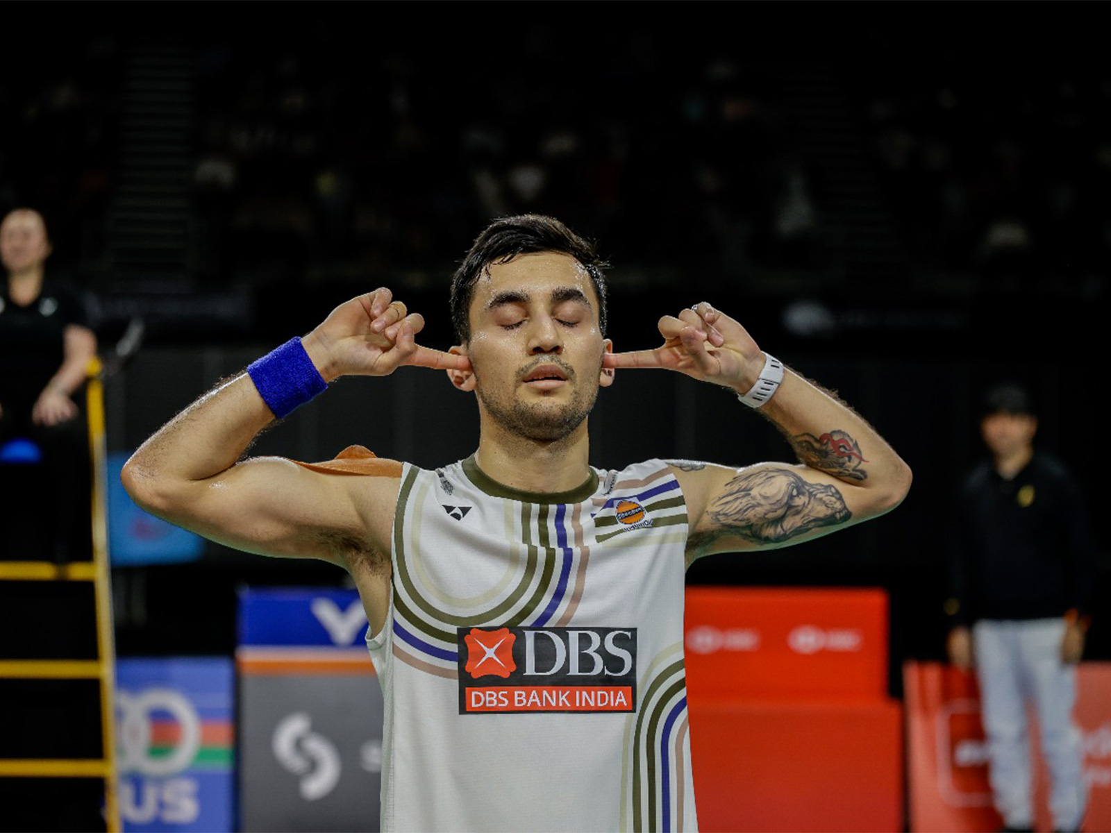Lakshya Sen celebrating (Photo: BAI)