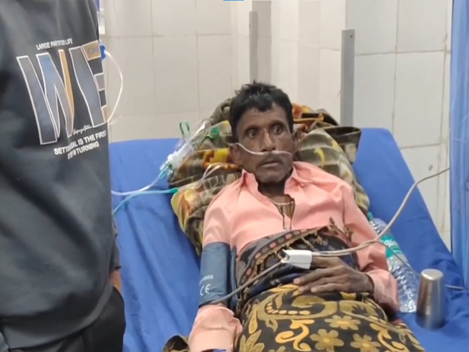 Sikar local residents and students admitted after air pollution causes breathing difficulties in city. (Photo/ANI)