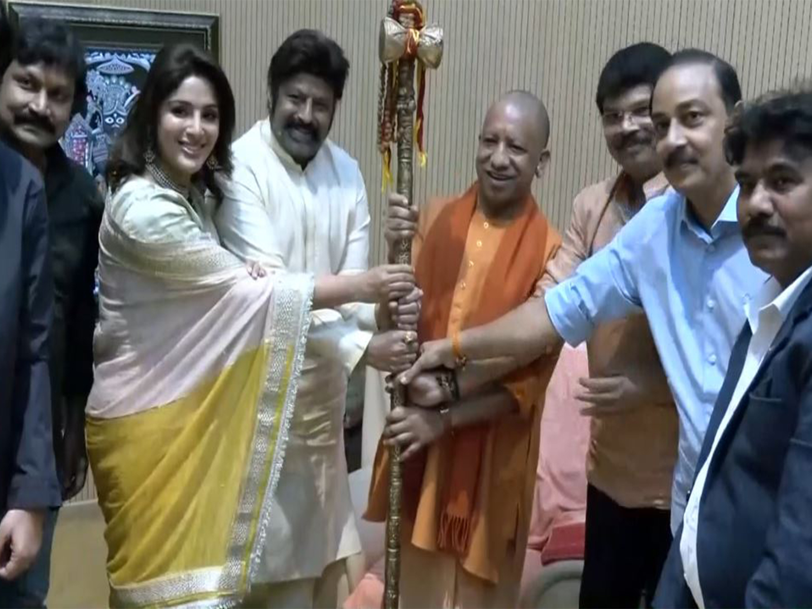 Akhanda 2 cast with Yogi Adityanath (Photo: ANI) Akhanda 2 cast with Yogi Adityanath (Photo: ANI)