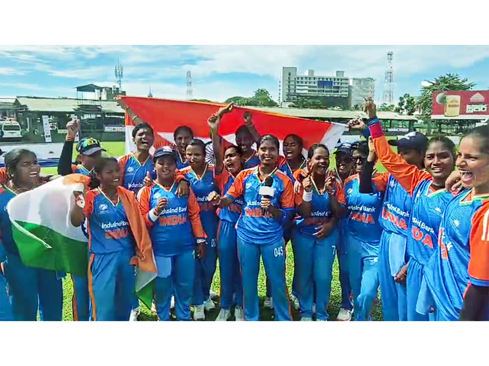 Indian blind women’s team celebrating the World Cup win (Photo: ANI)