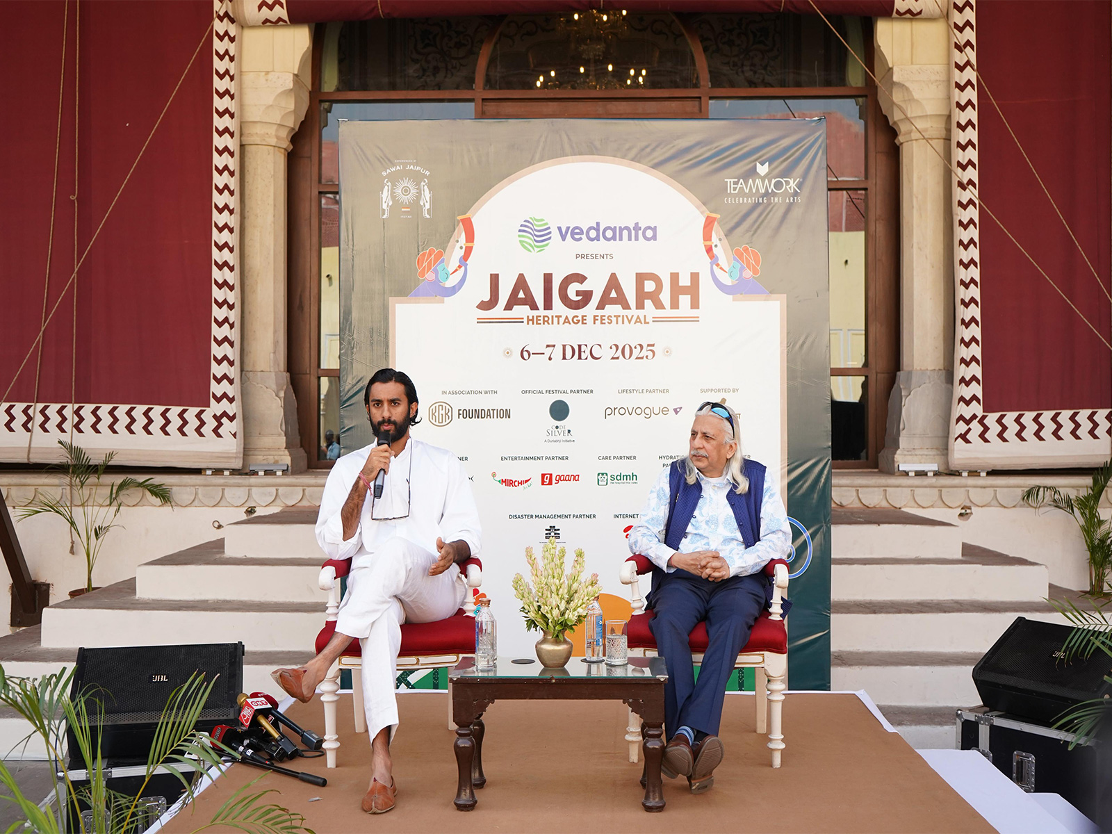 Maharaja Sawai Padmanabh Singh speaking at the event (Photo/ANI)
