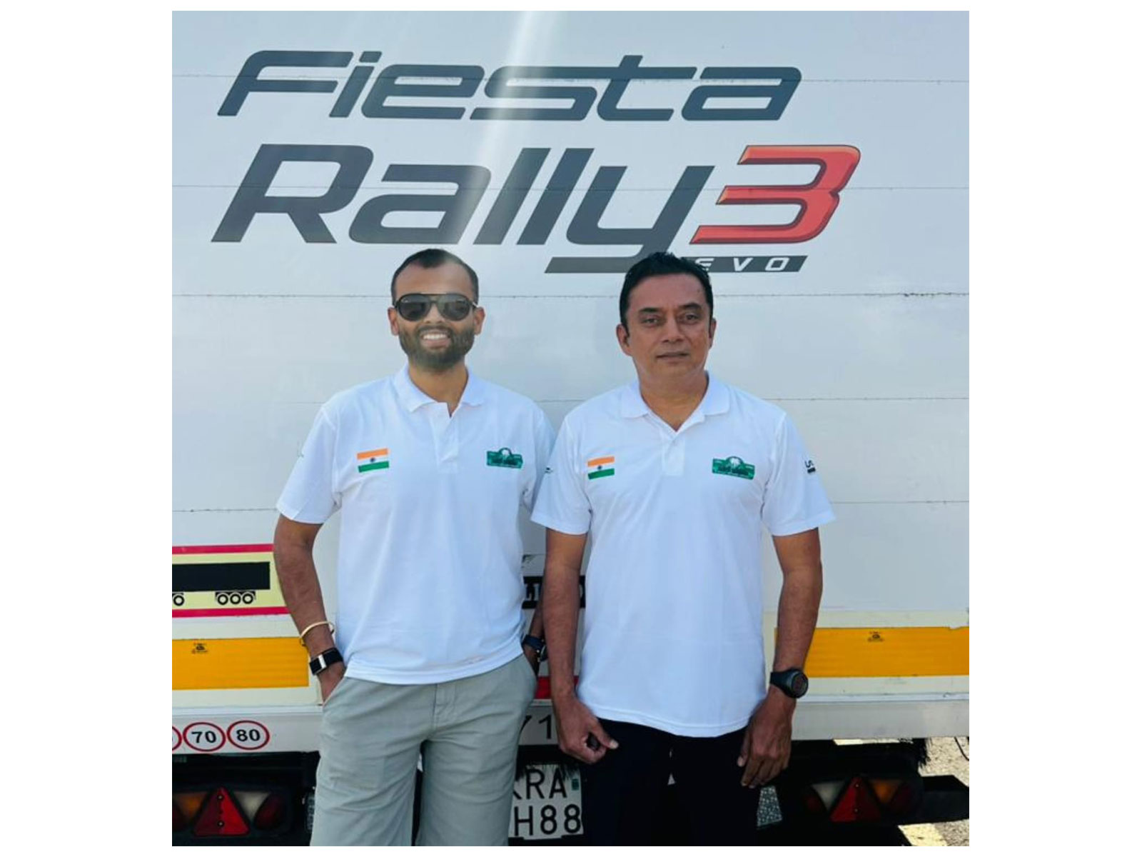 Naveen Puligilla and Musa Sherif (Photo: WRC Saudi Rally)